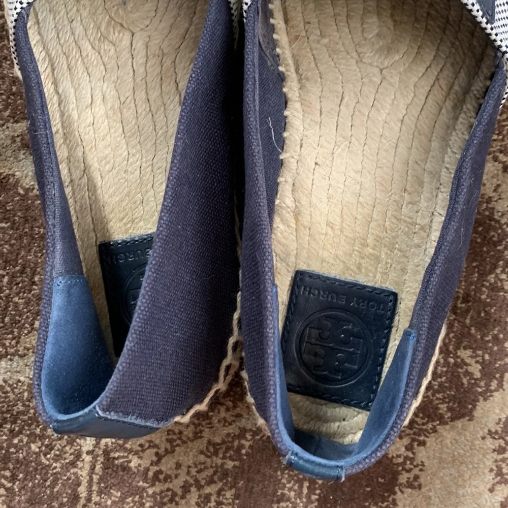 Tory Burch Logo Veranda Espadrilles Flats
